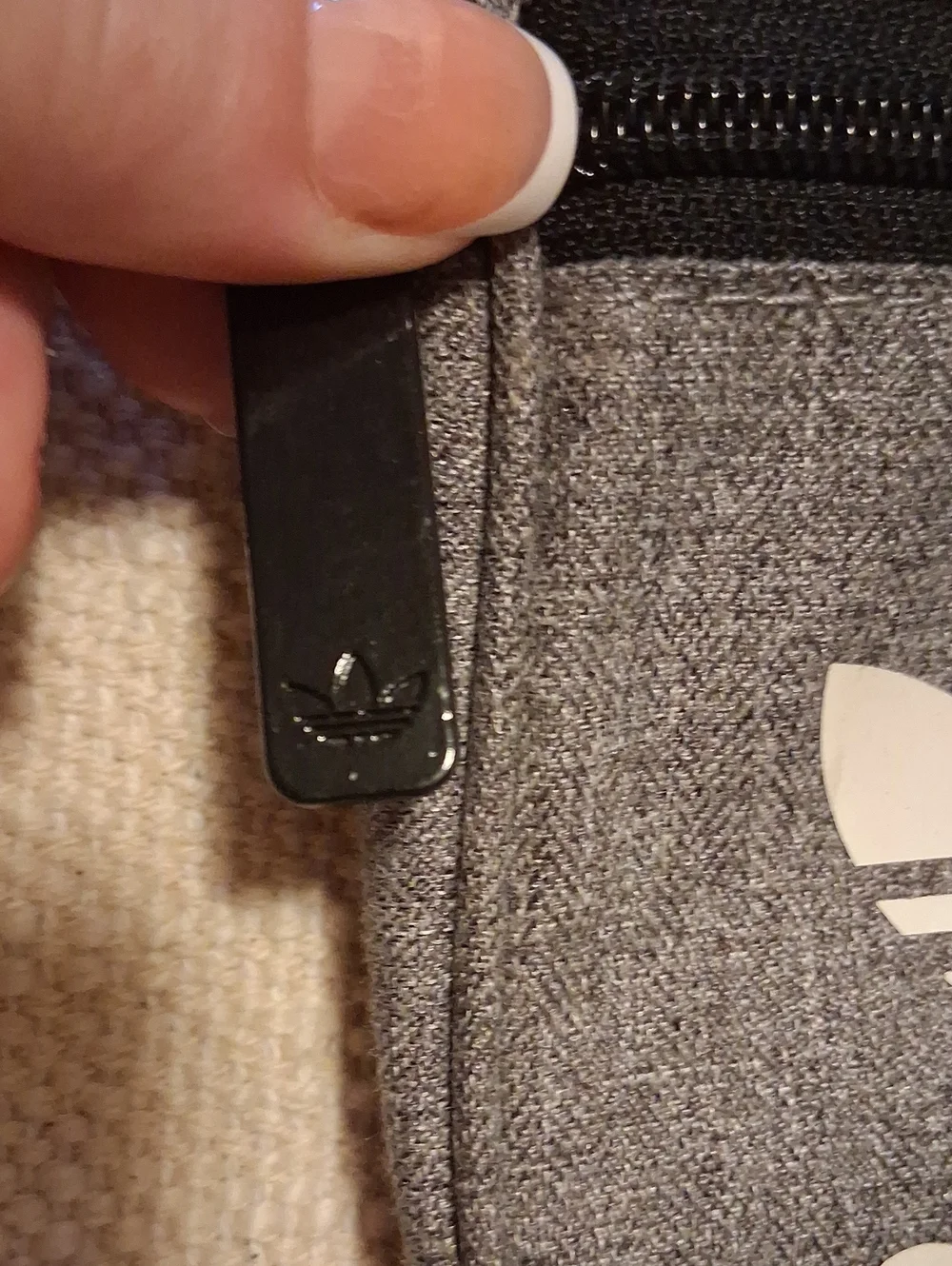 NWOT Adidas Grey Crossbody Bag with Logo